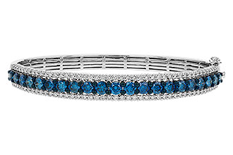 K329-13790: BANGLE 4.05 BLUE DIAS 5.50 TW