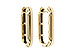 K329-14726: GOLD EARRINGS (18MM)