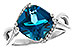 K329-15599: LDS RG 4.42 LONDON BLUE TOPAZ 4.50 TGW (10MM LBT)