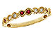 K329-15617: LDS WED RG .16 TW RUBY .25 TGW