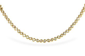 K329-16535: NECKLACE 2.25 TW FANCY CUT DIAS (17.25")