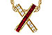 K329-17390: NECKLACE .53 TW RUBY .70 TGW