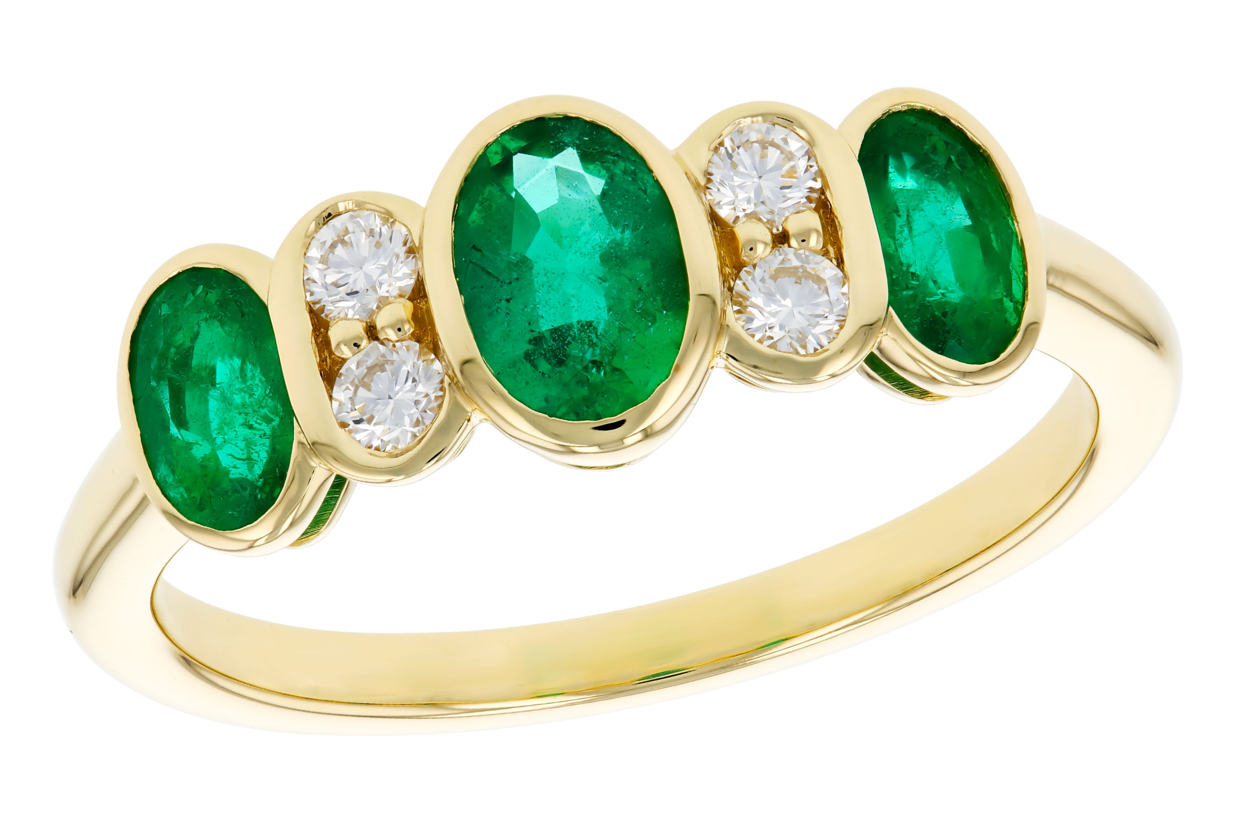 K330-02853: LDS RG .90 TW EMERALD 1.05 TGW