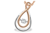 L242-78335: NECKLACE .14 TW