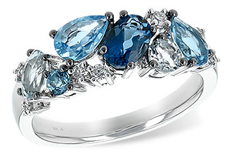 L243-63817: LDS RG 2.05 BLUE TOPAZ 2.16 TGW