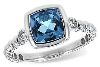 L243-65608: LDS RG 1.57 BLUE TOPAZ 1.65 TGW