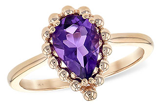 L243-67435: LDS RING 1.06 CT AMETHYST