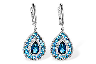 L244-58344: EARR 3.15 TW BLUE TOPAZ 3.32 TGW