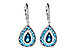 L244-58344: EARR 3.15 TW BLUE TOPAZ 3.32 TGW