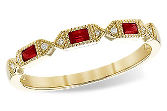 L327-30171: LDS WED RG .12 RUBY .14 TGW