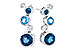 L327-33808: EARR 2.27 BLUE TOPAZ 2.40 TGW