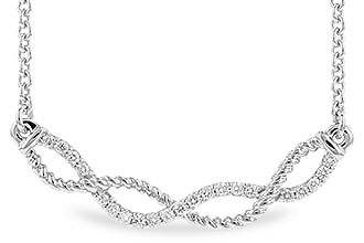 L328-19235: NECKLACE .12 TW (18")