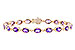 L328-20162: BRACELET 6.86 TW AMETHYST 6.90 TGW