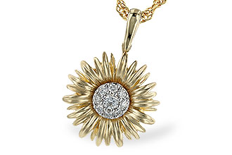 L328-21962: F328-21063 WITH YG PETALS / WG SETTING .10 TW