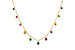 L328-24671: NECK .90 TW MULTI-COLOR SAPPH & GREEN GARNET (18")