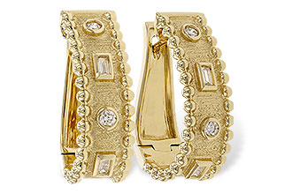 L328-24690: EARRINGS .09 BAG .18 TW