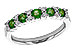 L328-25617: LDS WED RG .55 EMERALD .72 TGW