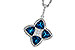L329-13744: NECKLACE 2.79 LONDON BLUE TOPAZ 2.85 TGW