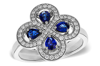 L329-14690: LDS RG .68 TW SAPPHIRE .96 TGW