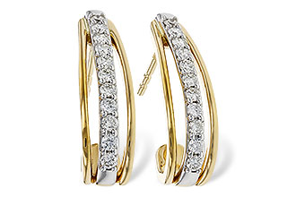 L329-16462: EARRINGS .40 TW