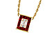 L329-16508: NECKLACE .82 RUBY TW 1.00 TGW
