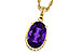 L329-17371: NECKLACE 2.70 AMETHYST 2.76 TGW (12x8MM OV)