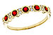 L329-17426: LDS WED RG .33 TW RUBY .45 TGW