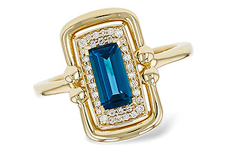 L330-00135: LDS RG .84 LONDON BLUE TOPAZ .96 TGW (8x4MM LBT)