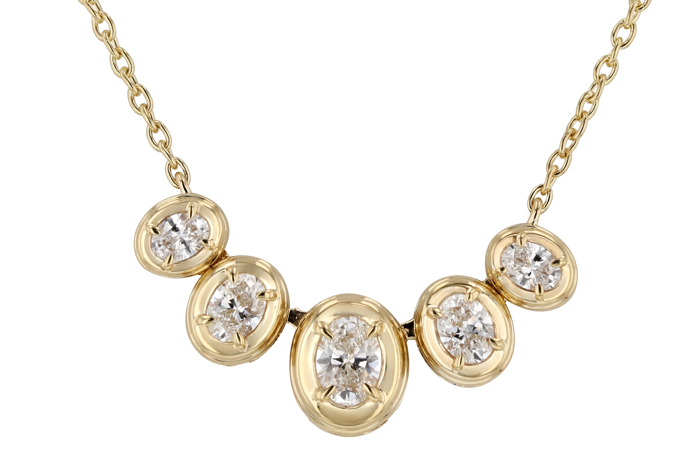 L330-01999: NECKLACE .85 TW OVAL CUT DIA (18")