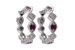 M055-45553: EARRINGS .20 RUBY .25 TGW