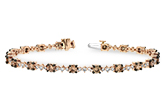 M242-78317: BRACELET 3.05 BROWN DIA 4.10 TW