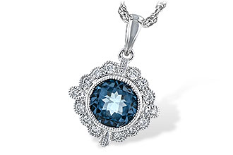 M243-66508: NECK .98 BLUE TOPAZ 1.10 TGW