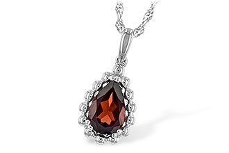 M243-67444: NECKLACE 1.38 CT GARNET