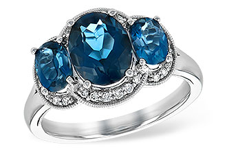 M243-70117: LDS RG 4.20 BLUE TOPAZ 4.33 TGW