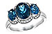 M243-70117: LDS RG 4.20 BLUE TOPAZ 4.33 TGW