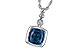 M244-57380: NECK 1.50 LONDON BLUE TOPAZ 1.54 TGW