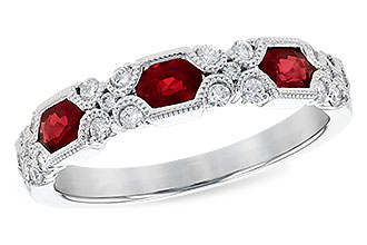 M327-31017: LDS WED RG .74 RUBY 1.00 TGW (4x3MM RUBY)