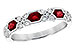 M327-31017: LDS WED RG .74 RUBY 1.00 TGW (4x3MM RUBY)