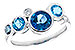 M327-33799: LDS RG 1.40 TW BLUE TOPAZ 1.45 TGW