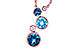 M327-33808: NECK 2.30 BLUE TOPAZ 2.40 TGW