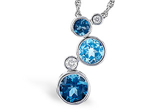 M327-33808: NECK 2.30 BLUE TOPAZ 2.40 TGW