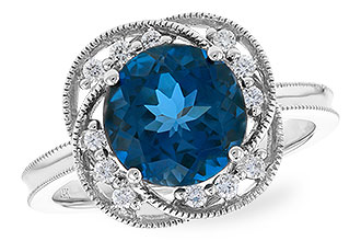 M328-21080: LDS RG 2.90 LONDON BLUE TOPAZ 3.05 TGW (9MM LBT)