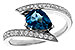 M329-10126: LDS RG 1.04 LONDON BLUE TOPAZ 1.28 TGW (8x6MM)