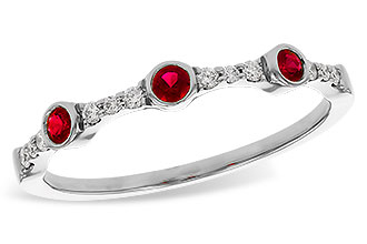 M329-11962: LDS WED RG .15 RUBY .24 TGW