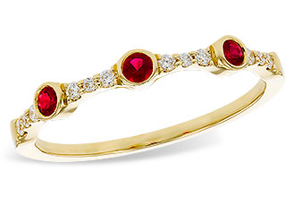 M329-11962: LDS WED RG .15 RUBY .24 TGW