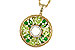 M329-12862: NECKLACE 1.47 SEMI-PREC (PER & GR.GT) 1.52 TGW