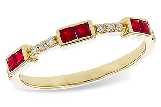 M329-13735: LDS WED RG .34 RUBY .41 TGW