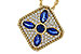 M329-13744: NECKLACE .89 TW SAPPHIRE 1.20 TGW