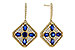 M329-13753: EARRINGS 1.03 TW SAPPHIRE 1.46 TGW