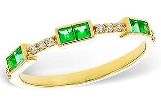 M329-13799: LDS WED RG .23 TW EMERALD .30 TGW